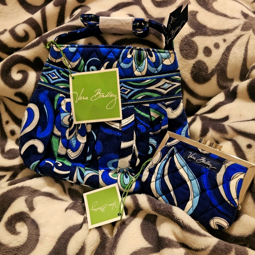 NWT 2 Piece Vera Bradley Handbag and Coin Purse